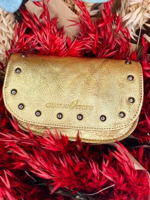sac en cuir mini stone gold