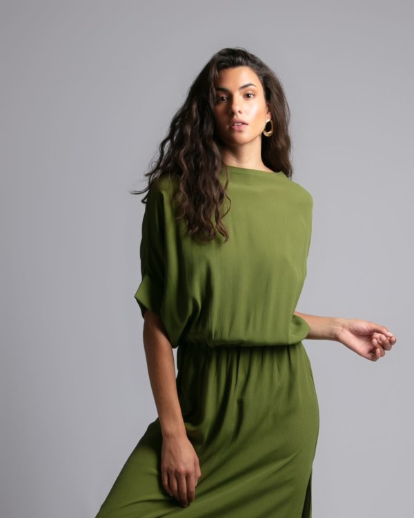 robe longue loose buckley palm face