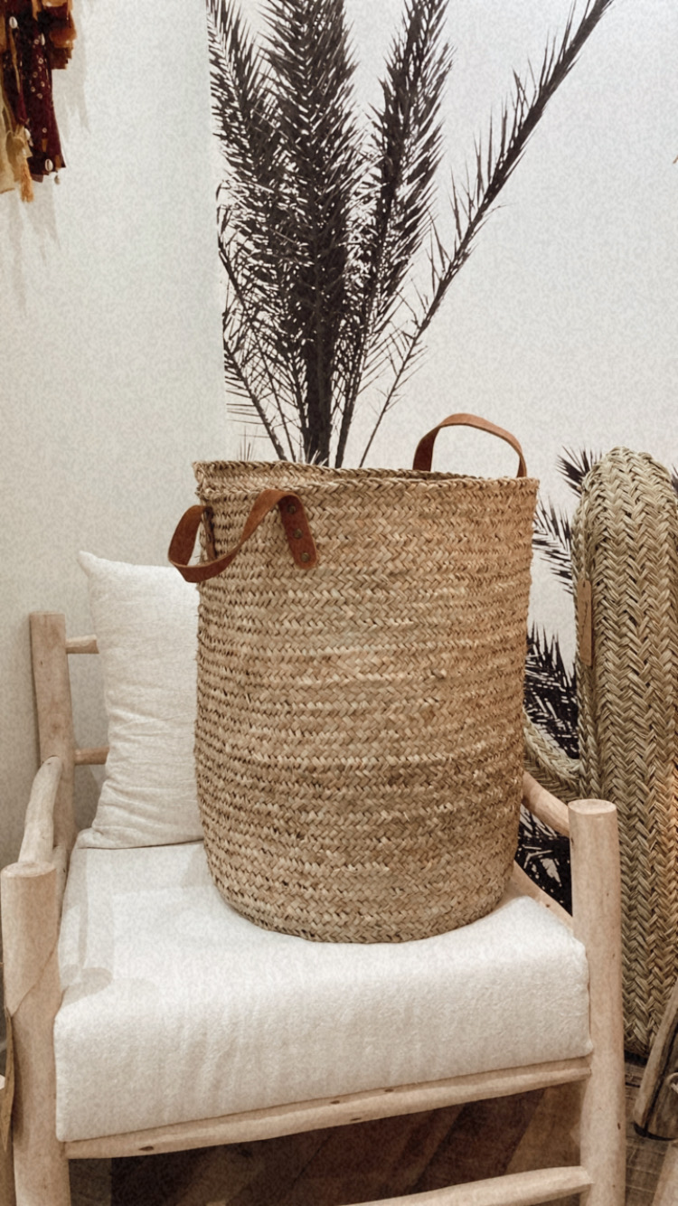Panier Beldi XXL anses en cuir Les Bernadettes