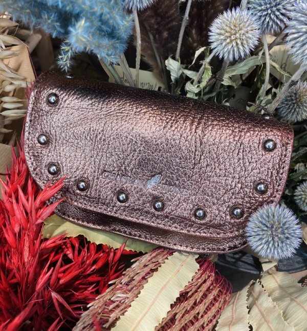 sac en cuir mini stone bronze