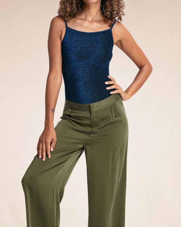 pantalon en soie oversize daddy maquis zoom