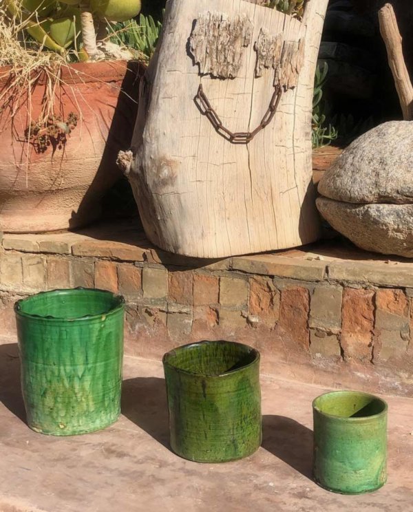 pot emaille vert tamegrout face