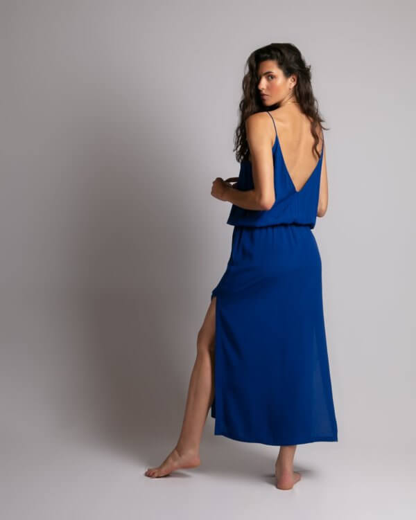 robe-longue-decolletee-v-maeva-worker-blue-dos