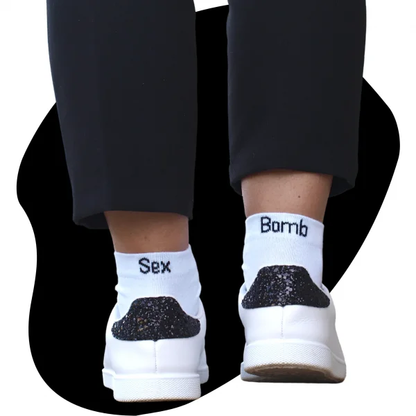 chaussettes blanc sex bomb