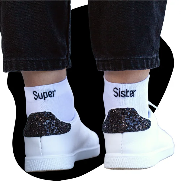 chaussettes blanches super sister zoom