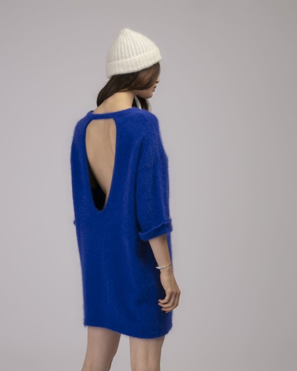 robe dos nu goutte floyd worker blue dos
