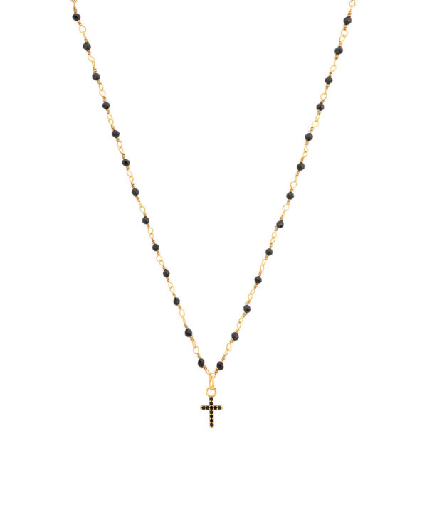 collier-inde-charme-croix-noir-brillant-face