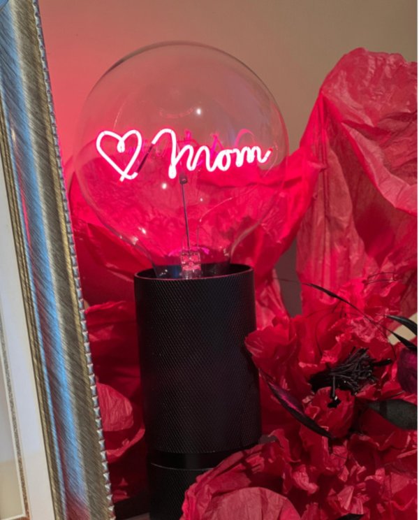 ampoule transparente love mom