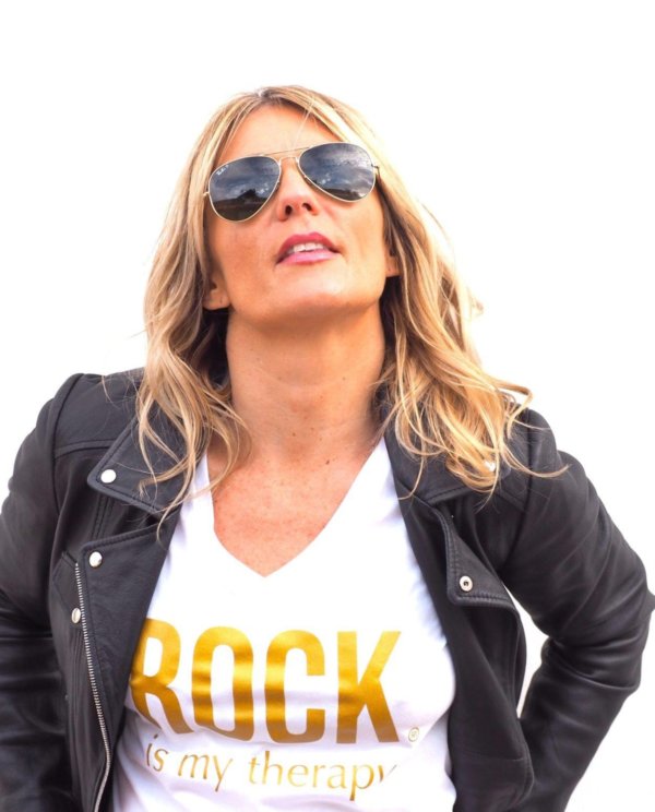 t shirt rock is my therapy or
