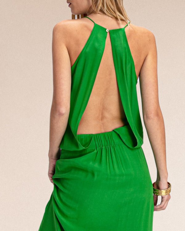 robe-longue-effet-drape-anna-lime-dos-zoom