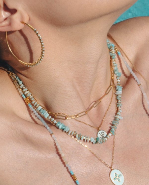 Collier Pacific Amazonite lifestyle