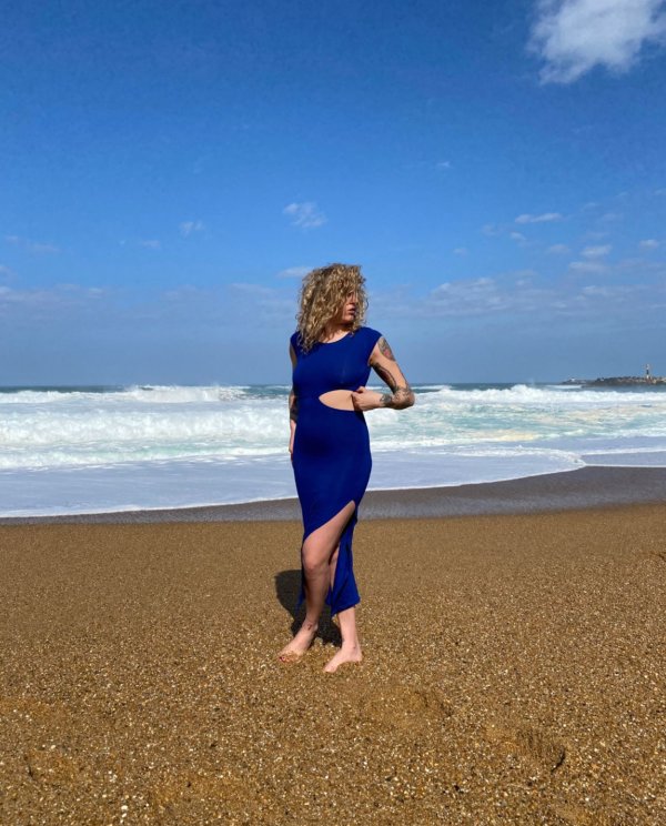 robe longue échancrée Michael lifestyle