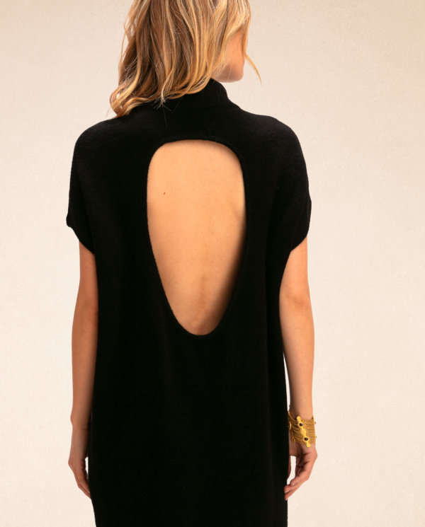 robe-longue-cocon-benson-black-dos