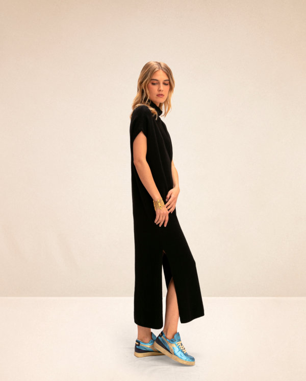 robe-longue-cocon-benson-black-profil
